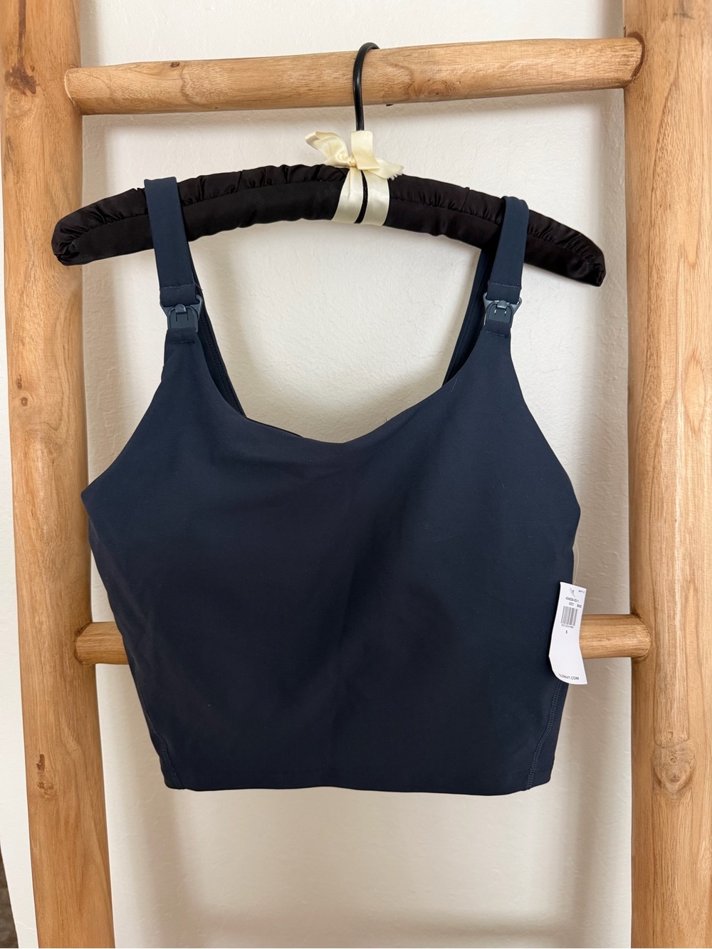 Old Navy Nursing Sports Bra Crop with Clip Straps - Navy